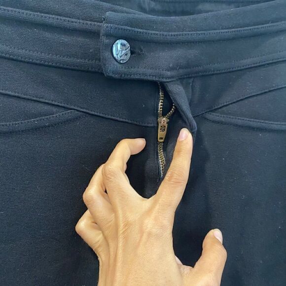 Citizens Of Humanity Tab Front Black Knit Pencil Mini Skirt - Picture 3 of 8